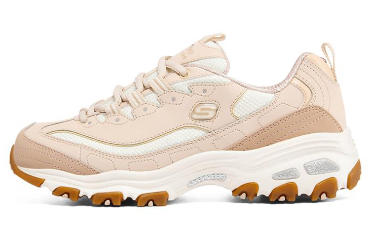 (Women) Skechers D'Lites 1.0 Running Shoes Yellow 13143-PCH