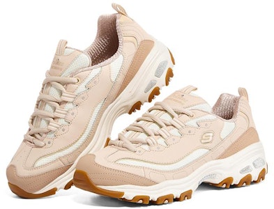 Skechers D‘LITES 奶茶熊 舒適 耐磨 低筒運動休閒鞋 女款 嫩黃色 Lookbook Skechers D‘LITES 奶茶熊 舒適 耐磨 低筒運動休閒鞋 女款 嫩黃色