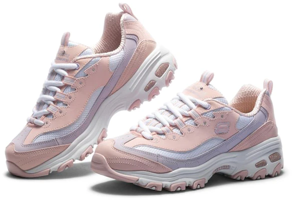 (W) 斯凯奇 D'lites 1.0 运动鞋 白/粉色 13143-WPK Lookbook (W) 斯凯奇 D'lites 1.0 运动鞋 白/粉色 13143-WPK