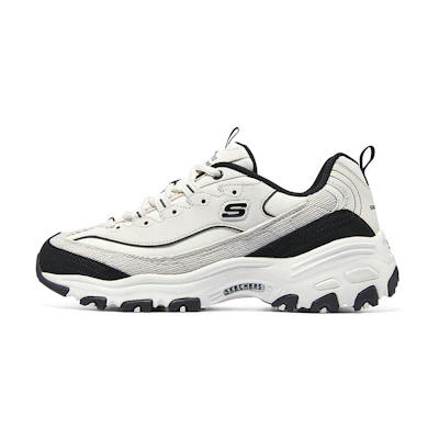 (W) Skechers Arch Fit D'lites 'White Black'
