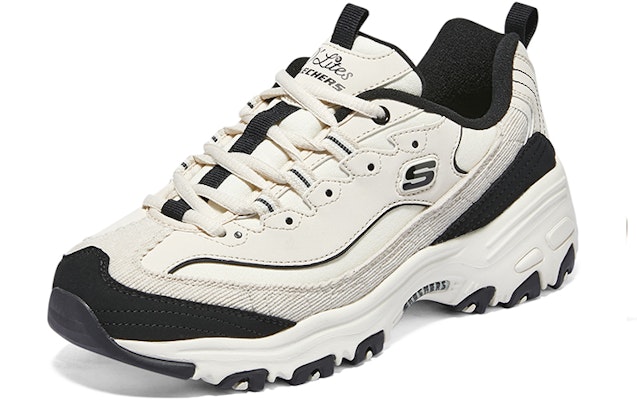 (W) Skechers Arch Fit D'lites 'Putih Hitam' 896264-NTBK Lookbook (W) Skechers Arch Fit D'lites 'Putih Hitam' 896264-NTBK