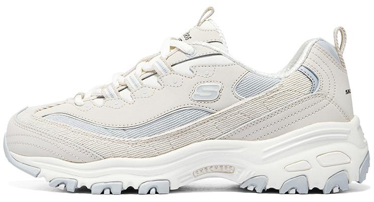 (Women) Skechers D'Lites 1.0 Shoes 'Beige Light Blue' 896276-NTGY Buy (Women) Skechers D'Lites 1.0 Shoes 'Beige Light Blue' 896276-NTGY