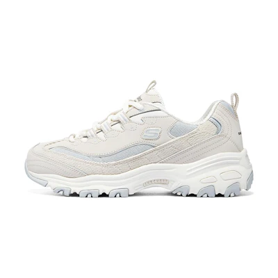 (W) Skechers D'Lites 1.0 Shoes 'Beige Light Blue'
