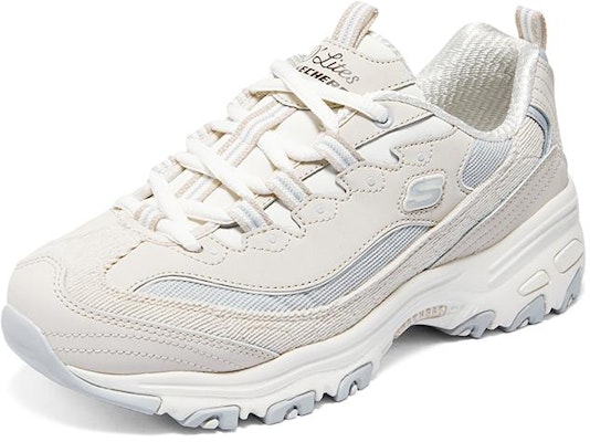 (W) Sepatu Skechers D'Lites 1.0 'Beige Light Blue' 896276-NTGY Lookbook (W) Sepatu Skechers D'Lites 1.0 'Beige Light Blue' 896276-NTGY