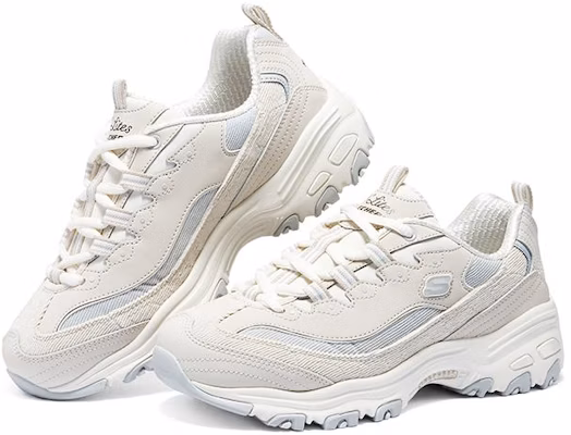 (W) Sepatu Skechers D'Lites 1.0 'Beige Light Blue' 896276-NTGY Shop (W) Sepatu Skechers D'Lites 1.0 'Beige Light Blue' 896276-NTGY