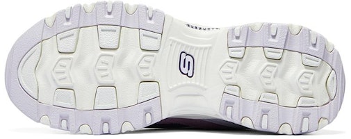 Details for (Women) Skechers D'Lites 1.0 Shoes 'White Purple Lilac' 896276-PRMT
