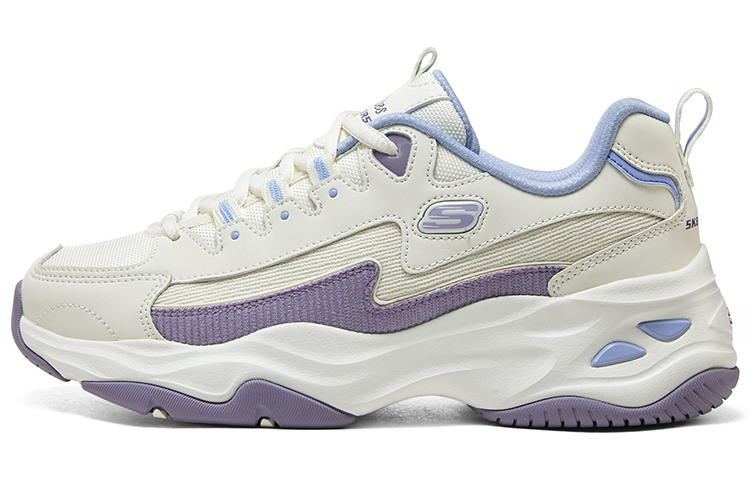 (W) Skechers DLITES 1.0 'Beige Purple Blue'