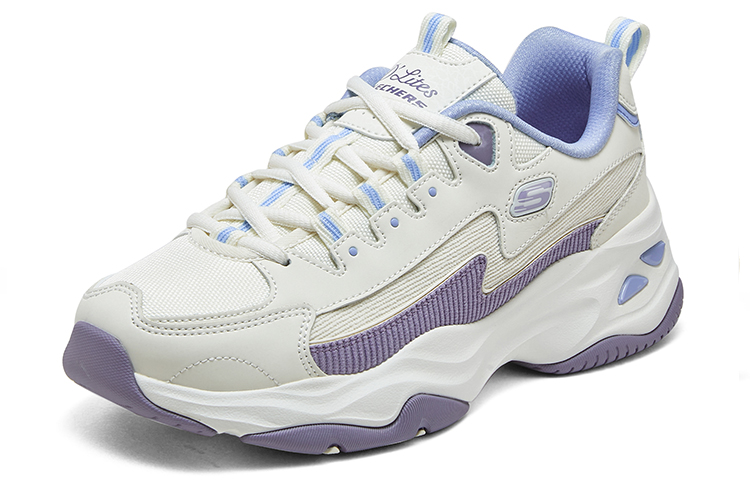 (W) Skechers DLITES 1.0 'Beige Purple Blue' 圖 3