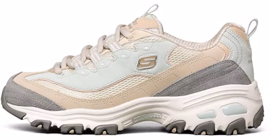 (Women) Skechers D'Lites 1.0 Low-Top Running Shoes Blue 11947-NTLB (Women) Skechers D'Lites 1.0 Low-Top Running Shoes Blue 11947-NTLB