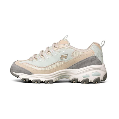 (W) Skechers D'Lites 1.0 Low-Top Running Shoes Blue