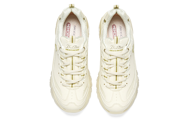 Shop (W) Skechers D'Lites 'Blanco' 896086-OFWT