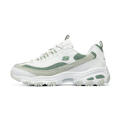 (W) Skechers DLITES 1.0 'White Light Green'
