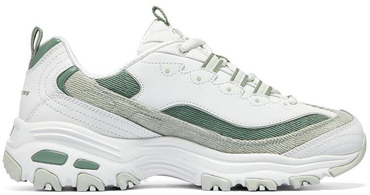 (W) Skechers DLITES 1.0 'Putih Hijau Muda' 896276-WMNT Order (W) Skechers DLITES 1.0 'Putih Hijau Muda' 896276-WMNT
