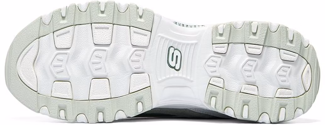 (W) Skechers DLITES 1.0 'Putih Hijau Muda' 896276-WMNT Details for (W) Skechers DLITES 1.0 'Putih Hijau Muda' 896276-WMNT