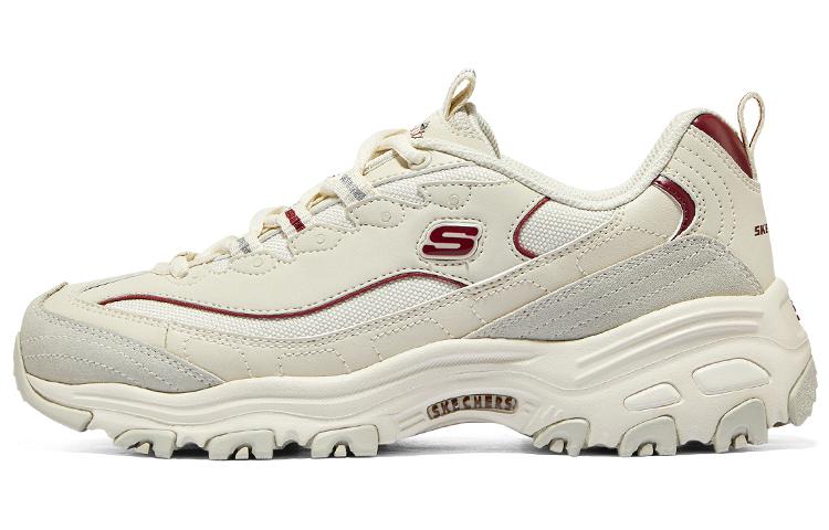 (Women) Skechers DLITES 1.0 'Beige Burgundy' 896145-NTBG