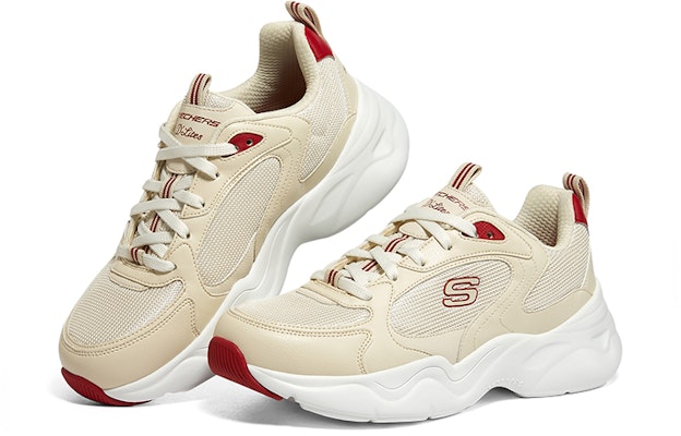 Skechers D‘Lites 運動緩震老爹鞋 女款 自然色 Shop Skechers D‘Lites 運動緩震老爹鞋 女款 自然色
