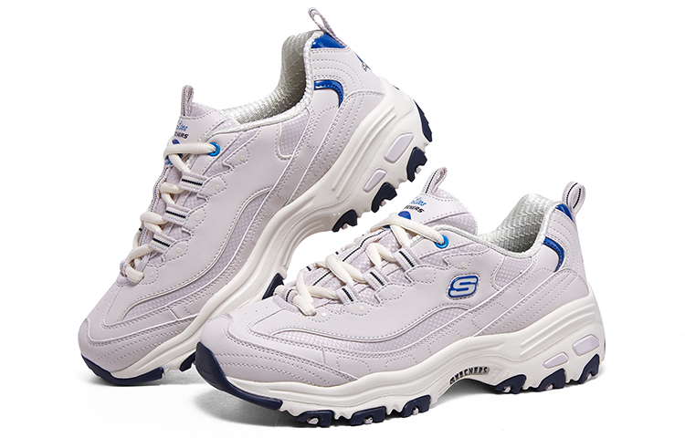 Shop Skechers 海王星 緩震防滑 低筒 爸爸鞋 女款 白粉