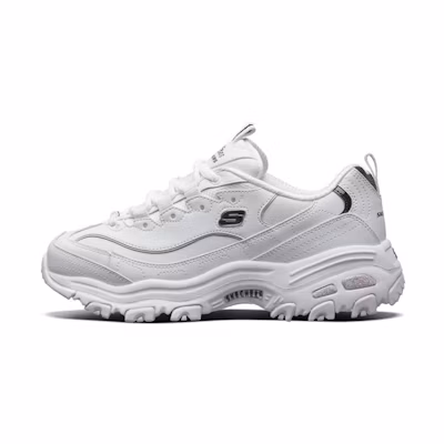 (W) Skechers D'Lites White/Black