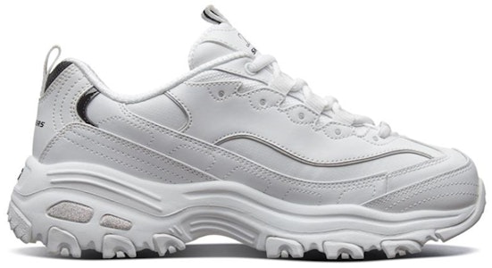 (W) Skechers D'Lites Putih/Hitam 11931-WBK Order (W) Skechers D'Lites Putih/Hitam 11931-WBK