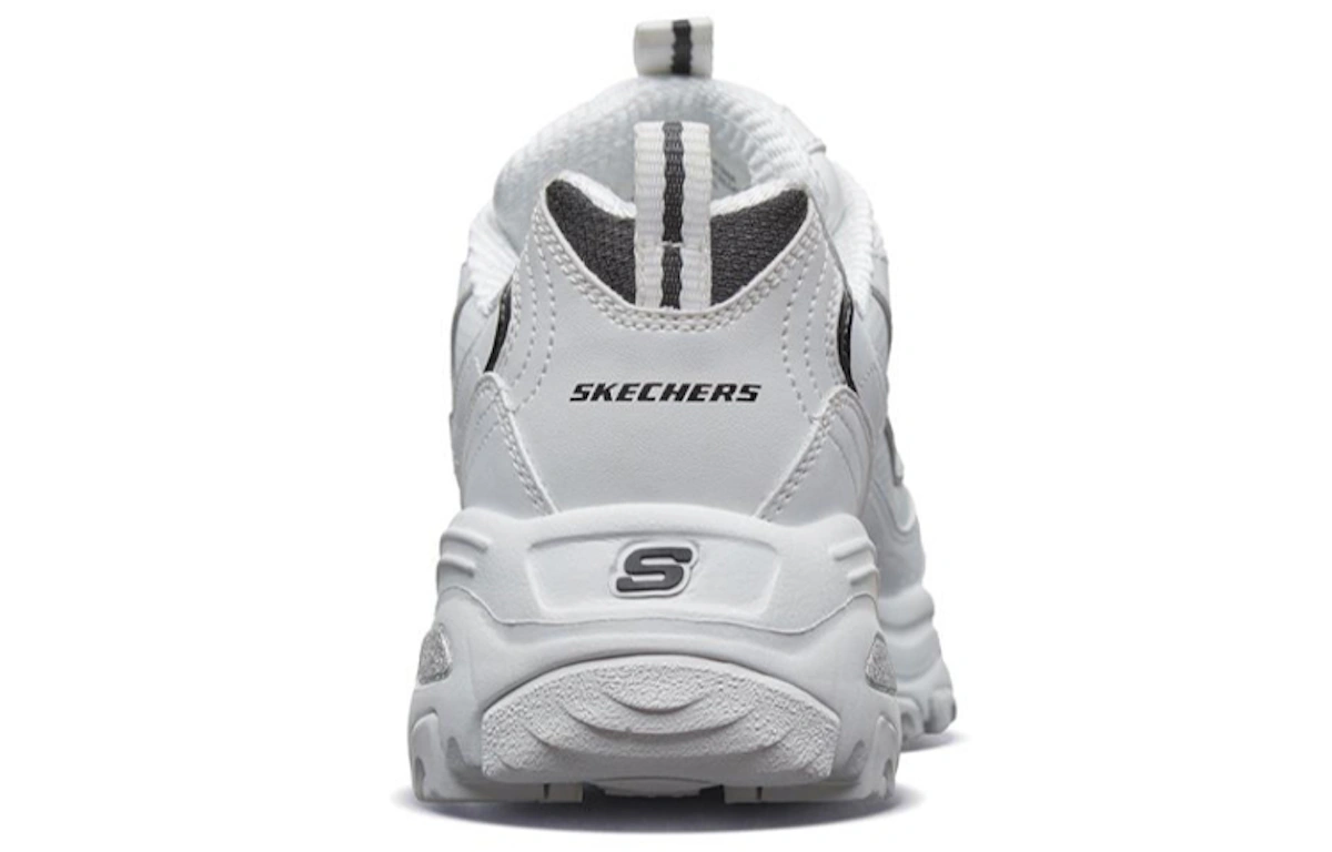 (Women) Skechers D'Lites White/Black