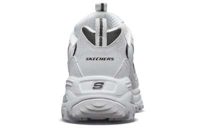 (Women) Skechers D'Lites White/Black
