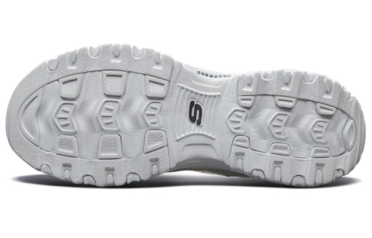 (Women) Skechers D'Lites White/Black