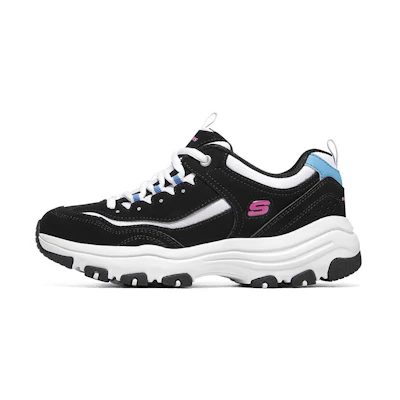 (W) Skechers D'LITES 'Oreo Black Blue'