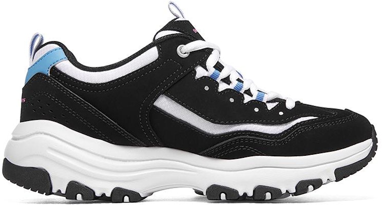 (Women) Skechers D'LITES 'Oreo Black Blue' 88888250-BKBL Order (Women) Skechers D'LITES 'Oreo Black Blue' 88888250-BKBL