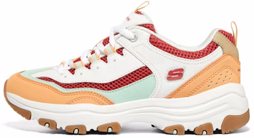 (Women) Skechers D'Lites 'Oreo Mint Blood Orange' 8730066-WMLT (Women) Skechers D'Lites 'Oreo Mint Blood Orange' 8730066-WMLT