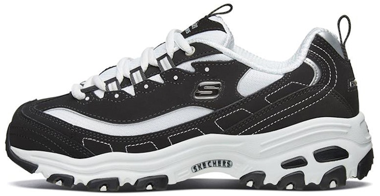 (Women) Skechers D'LITES Daddy Shoes 66666179-BKW Buy (Women) Skechers D'LITES Daddy Shoes 66666179-BKW