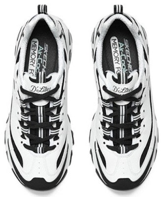 (W) Skechers DLITES 1.0 'Putih Hitam' 896121-WBK Lookbook (W) Skechers DLITES 1.0 'Putih Hitam' 896121-WBK