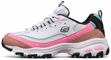 (Women) Skechers D'Lites 1.0 'White Pink Blue' 13146-WPKB (Women) Skechers D'Lites 1.0 'White Pink Blue' 13146-WPKB