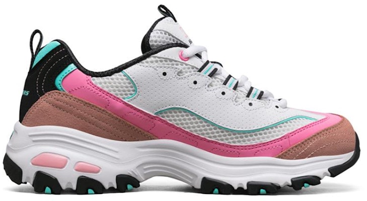 (W) Skechers D'Lites 1.0 'Putih Pink Biru' 13146-WPKB Order (W) Skechers D'Lites 1.0 'Putih Pink Biru' 13146-WPKB