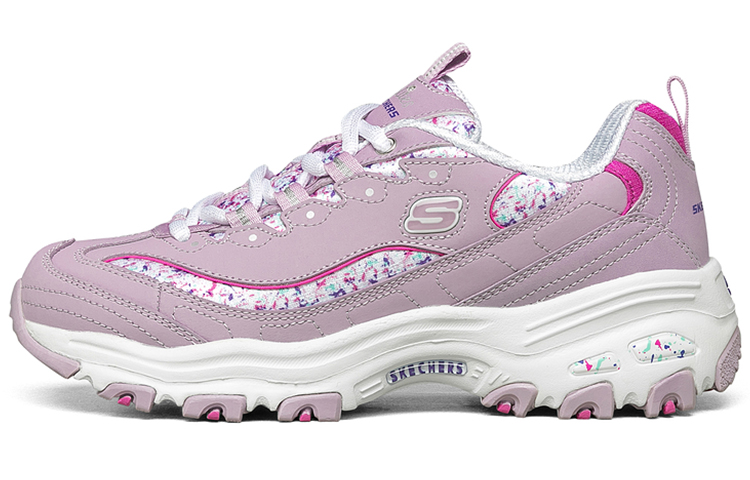 (W) Skechers D'Lites Dad Shoes Red