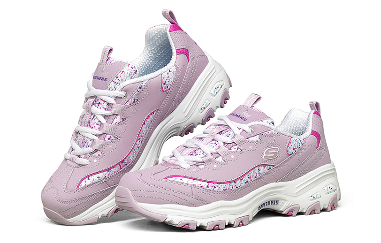 (W) Skechers D'Lites Dad Shoes Red 圖 4