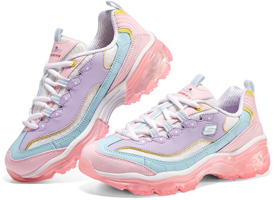 Skechers D'LITES 減震防滑耐磨 低筒 老爹鞋 女款 粉色 Shop Skechers D'LITES 減震防滑耐磨 低筒 老爹鞋 女款 粉色