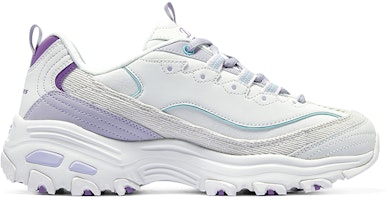 Skechers D‘LITES 奶茶熊 葡提奶凍 減震透氣 低筒 老爹鞋 女款 紫白 Order Skechers D‘LITES 奶茶熊 葡提奶凍 減震透氣 低筒 老爹鞋 女款 紫白