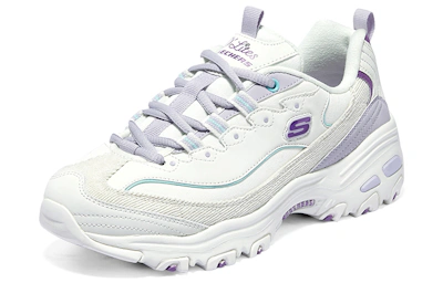 (Women) Skechers D'lites 1.0 Sneakers 'White Purple'