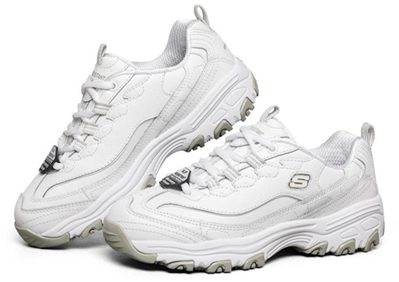 (W) 스케쳐스 딜라이트 SR 화이트 (Skechers D'lites SR White) 76605-WHT Lookbook (W) 스케쳐스 딜라이트 SR 화이트 (Skechers D'lites SR White) 76605-WHT