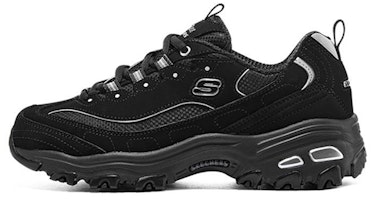 (Women) Skechers D'lites 'Black Silver' 66666179-BBK (Women) Skechers D'lites 'Black Silver' 66666179-BBK