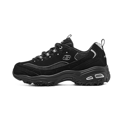 (W) Skechers D'lites 'Black Silver'