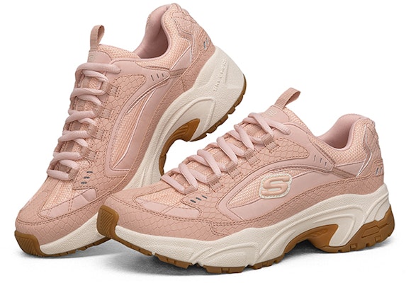 (Women) Skechers D'Lites Daddy Shoes Red 13455-ROS Lookbook (Women) Skechers D'Lites Daddy Shoes Red 13455-ROS