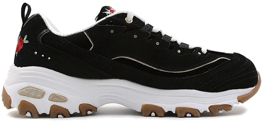 (W) Skechers D'Lites Sepatu Low-Top Daddy Hitam 13084-BKW Order (W) Skechers D'Lites Sepatu Low-Top Daddy Hitam 13084-BKW