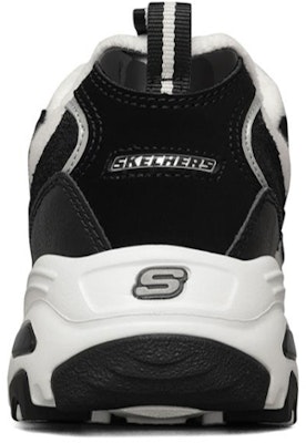 Skechers D'LITES 復古 低筒 老爹鞋 女款 白黑色 Shop Skechers D'LITES 復古 低筒 老爹鞋 女款 白黑色