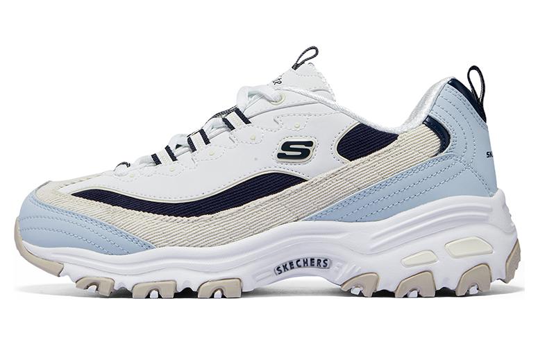 (Women) Skechers D'Lites Varsity Spirit Shoes 'White Blue Black' 896276-BLMT