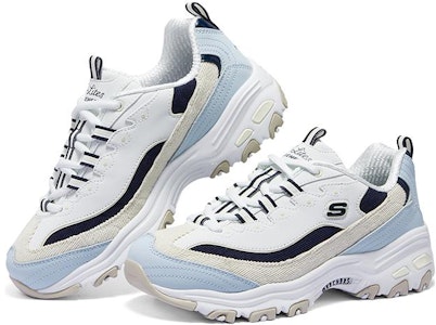 (W) Skechers D'Lites 运动鞋 '白色蓝黑' 896276-BLMT Shop (W) Skechers D'Lites 运动鞋 '白色蓝黑' 896276-BLMT