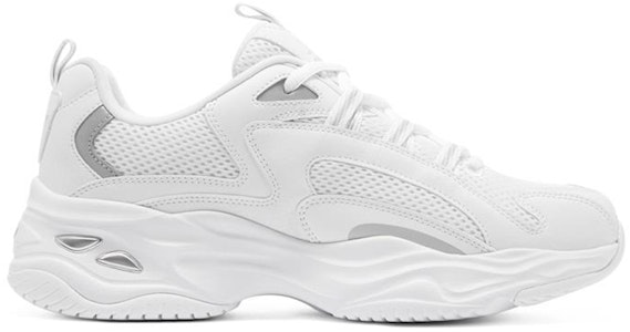 Skechers D‘LITES 閃電熊貓 低筒 爸爸鞋 女款 白銀 Order Skechers D‘LITES 閃電熊貓 低筒 爸爸鞋 女款 白銀