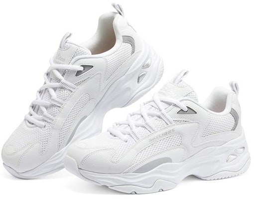 (Women) Skechers D'lites 4.0 'White Silver' 149562-WSL Lookbook (Women) Skechers D'lites 4.0 'White Silver' 149562-WSL