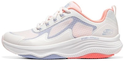 (Women) Skechers D'lux Fitness 'White Orange' 149899-LPMT (Women) Skechers D'lux Fitness 'White Orange' 149899-LPMT