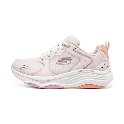 (W) Skechers D'lux Fitness 'White Pink'